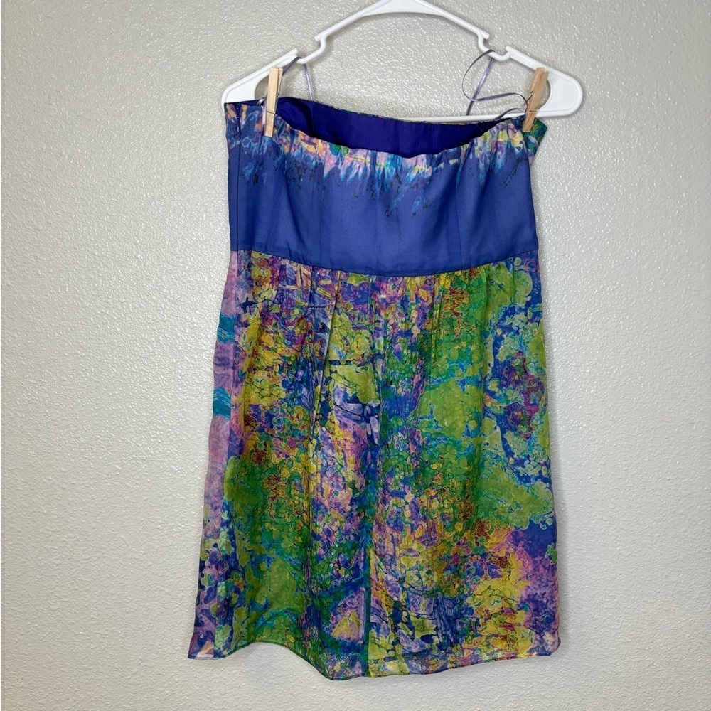 Tibi Silk Stained‎ Glass Strapless Cocktail Dress - Picture 5 of 6